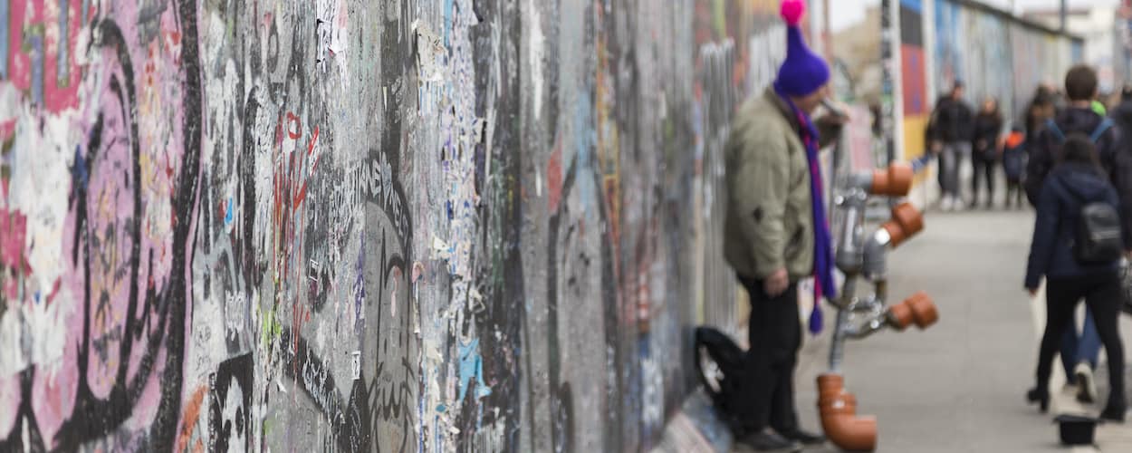 Mauer Tour Berlin Strassenmusiker 1250x500