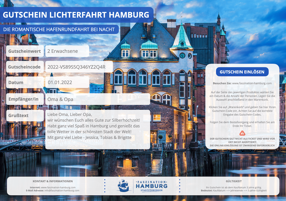 Gutschein Template NEU Lichterfahrt Hamburg