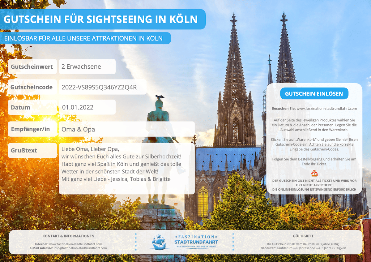 Gutschein Template NEU freier Gutschein Koeln